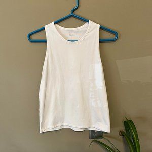 White ReSet Racerback Tank